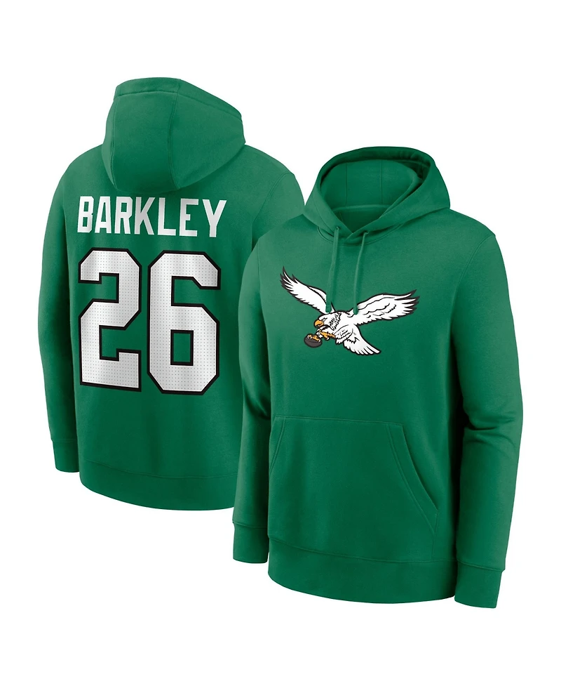 Nike Men's Philadelphia Eagles Saquon Barkley Graphic Long-Sleeve Hoodie