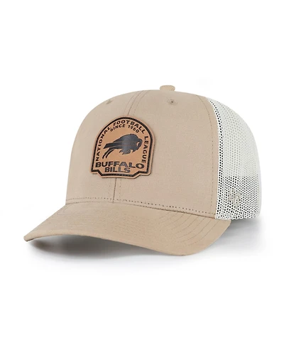 '47 Brand Buffalo Bills Adjustable Leather Trucker Hat