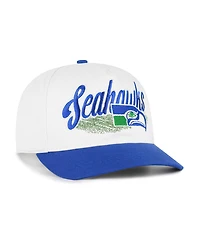 '47 Brand Men's Seattle Seahawks Throwback Five-Panel Adjustable Baseball Cap
