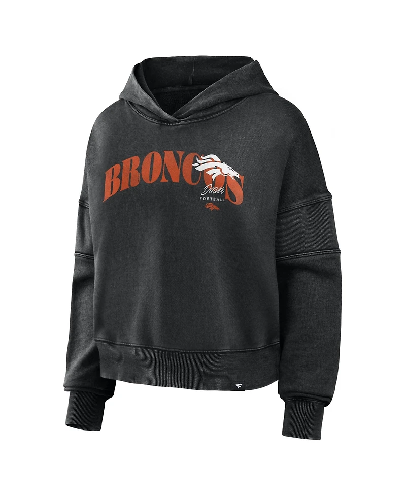 Fanatics Women's Denver Broncos Counter Run Oversized-Fit French Terry Pullover Hoodie