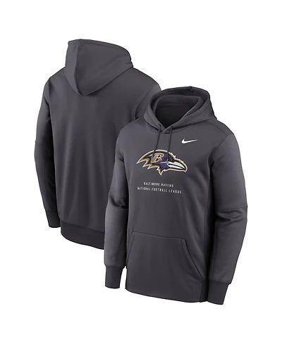 Nike Men's Baltimore Ravens Toss Sweep Two-Way Stretch Hoodie