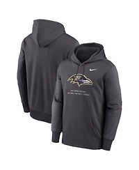 Nike Men's Baltimore Ravens Toss Sweep Two-Way Stretch Hoodie