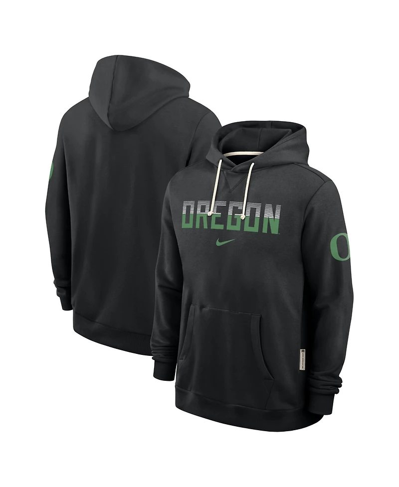 Nike Men's Oregon Ducks Sideline Standard Issue Dri-fit Pullover Hoodie