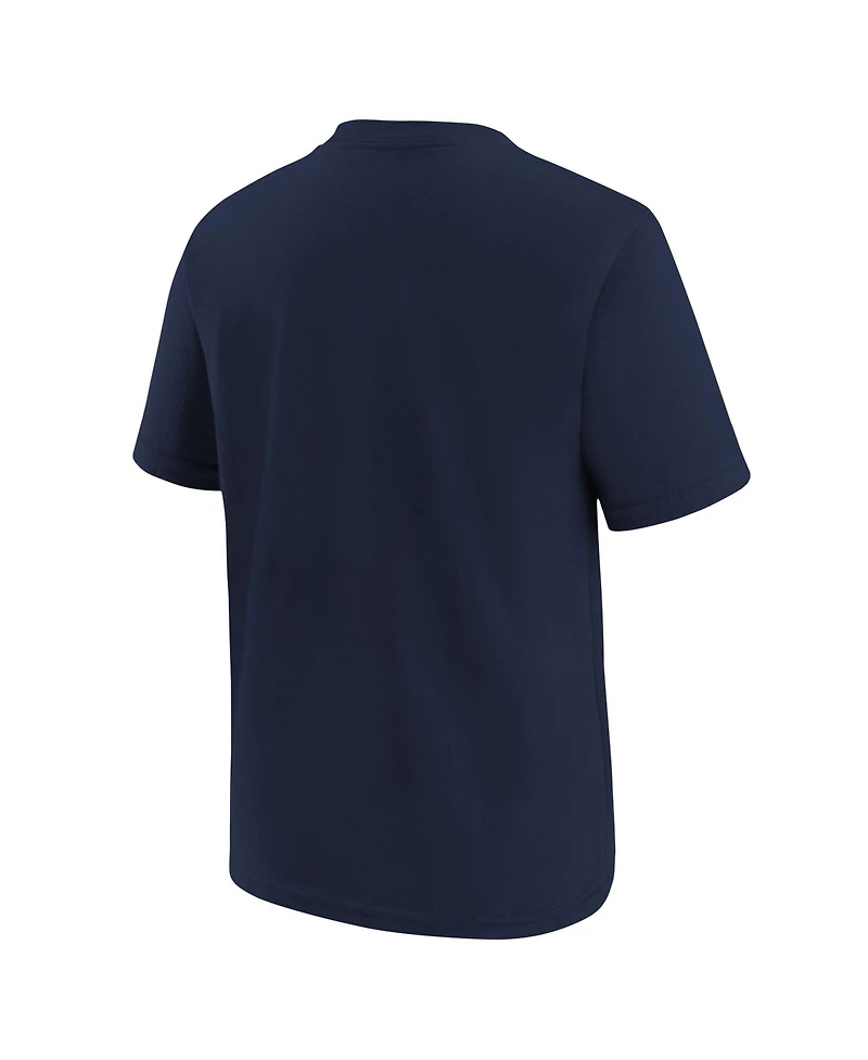 Nike Big Boys and Girls Athletic Navy Houston Astros Wordmark T-Shirt