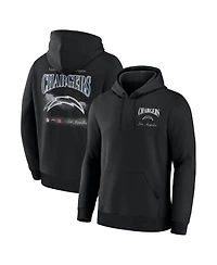 Fanatics Men's Los Angeles Chargers Nightfall Hooded Fleece Relaxed-Fit Pullover Hoodie