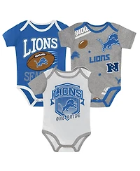 Outerstuff Boys' and Girls' First Round Pick Screen-Print Bodysuit, 3-Piece Set