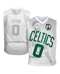 Outerstuff Boys' and Girls' Boston Celtics Jayson Tatum Hometown Fashion V-Neck Jersey