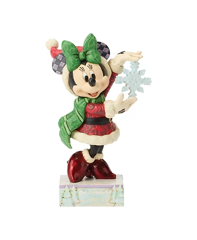 Jim Shore Disney Traditions Minnie with Snowflake Figurine
