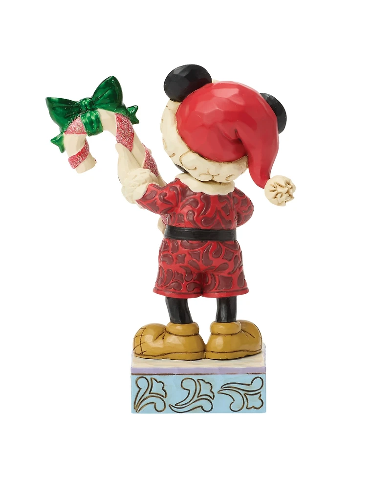 Jim Shore Disney Traditions Mickey with Candy Cane Figurine