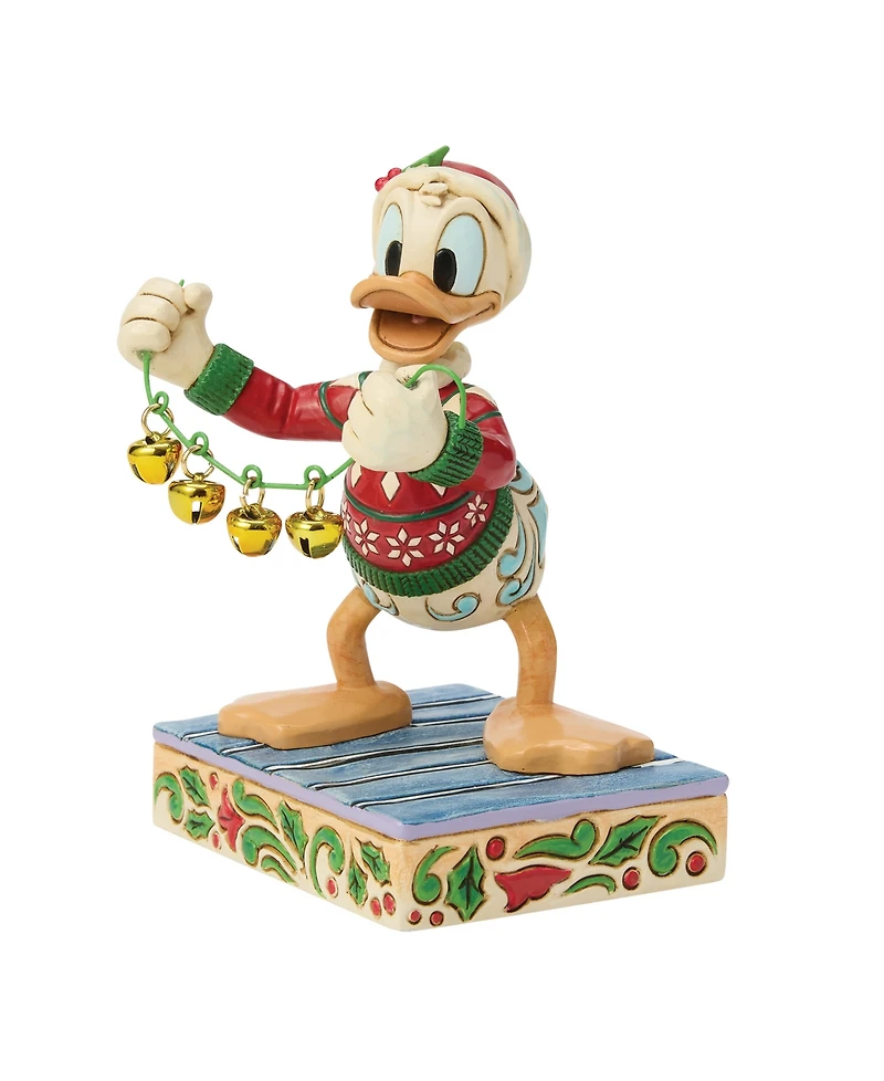 Jim Shore Disney Traditions Donald Duck with Bells Figurine
