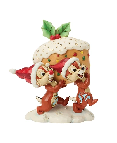 Jim Shore Disney Traditions Chip & Dale Fruit Cake Figurine