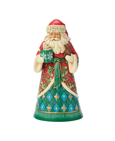 Jim Shore Heartwood Creek Santa with Rescue Pets Figurine