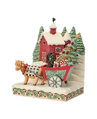 Jim Shore Heartwood Creek Highland Glen Barn Diorama Figurine