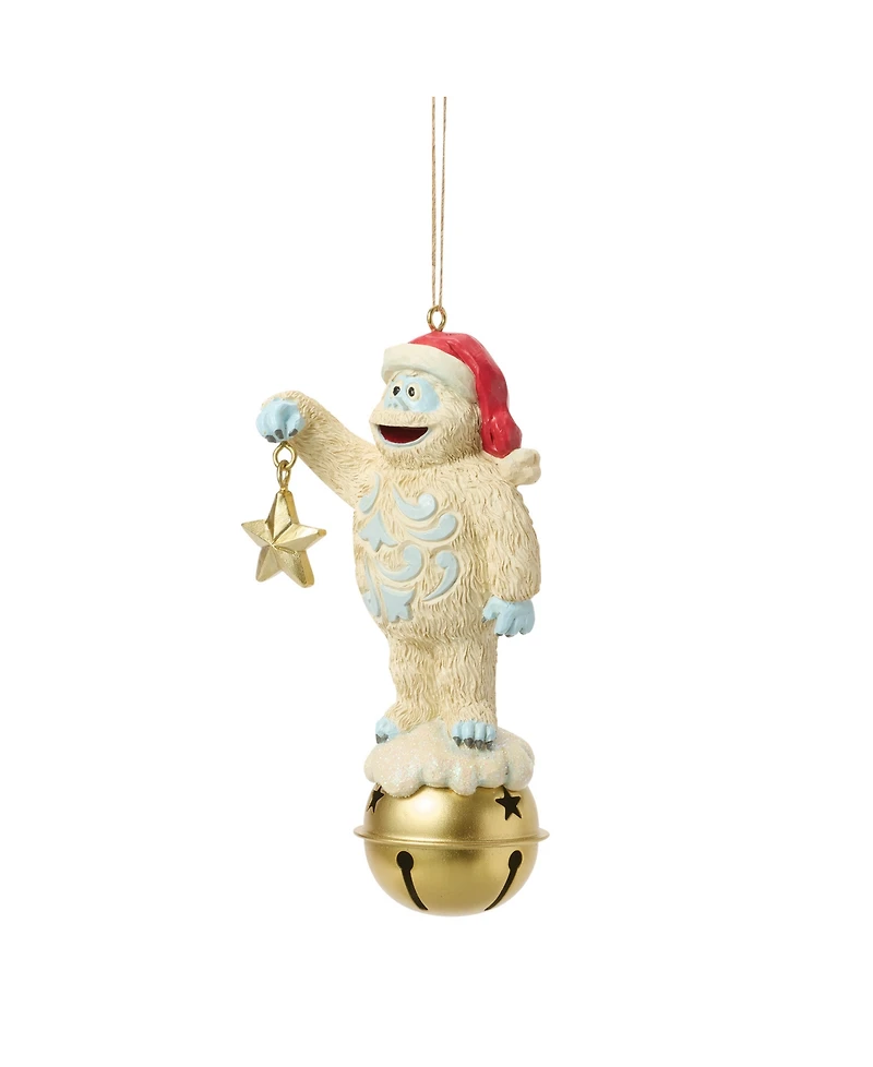 Jim Shore Rudolph the Red-Nosed Reindeer Bumble on Bell Hanging Ornament