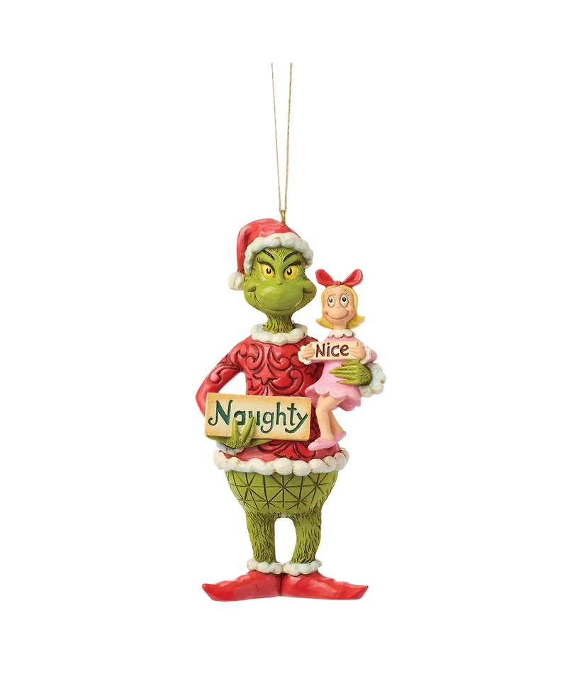 Jim Shore Dr. Seuss The Grinch and Cindy Lou Who Hanging Ornament