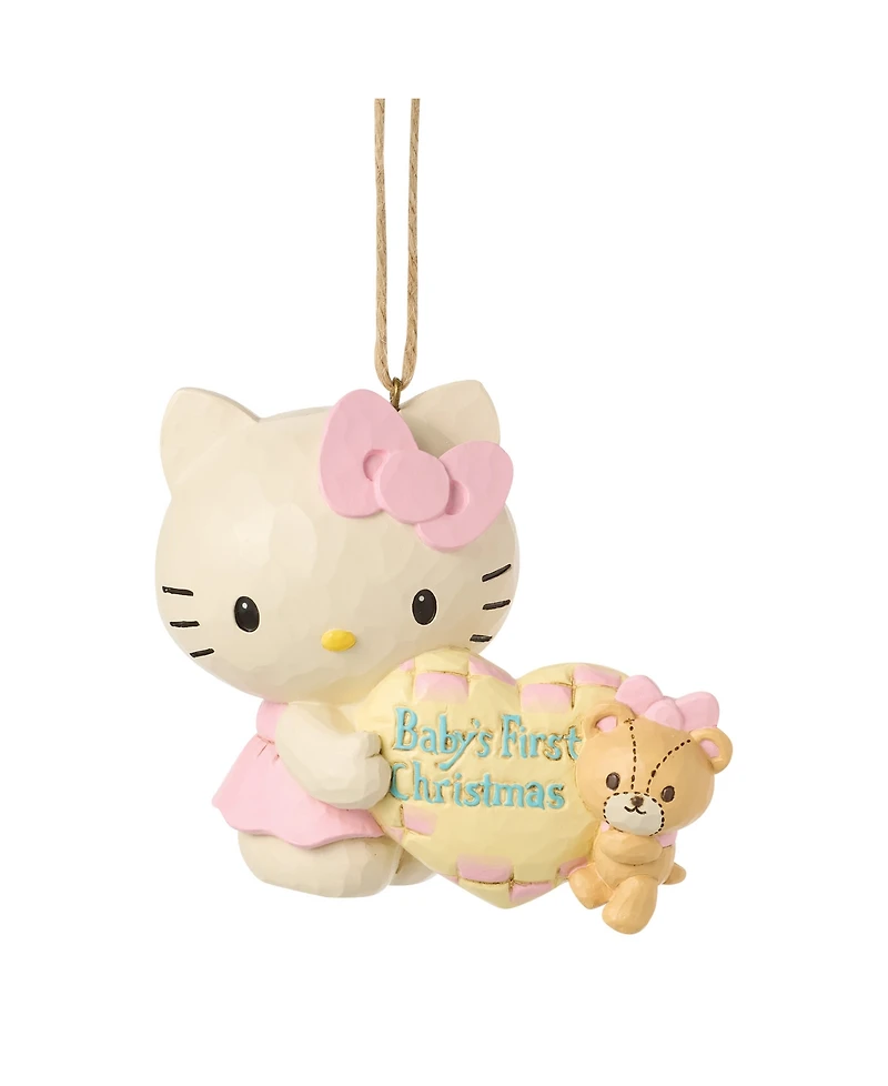 Jim Shore Hello Kitty Baby's First Christmas Hanging Ornament