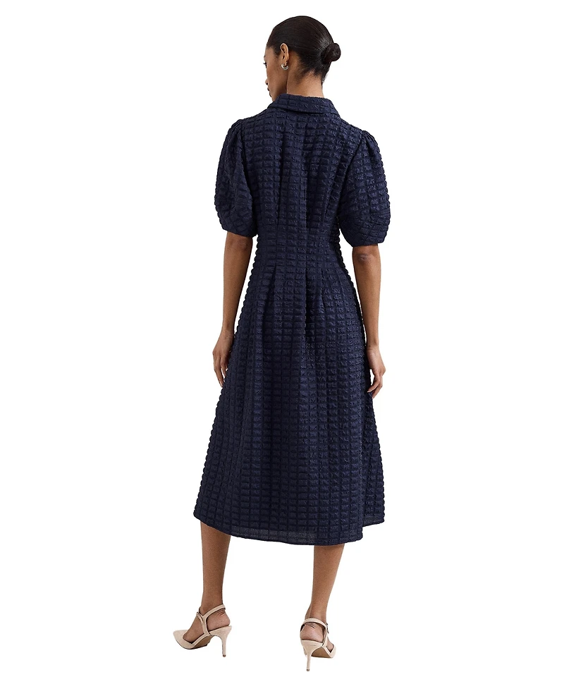 Phase Eight Women's Yasmine Collared Puff Sleeve Midi Dress