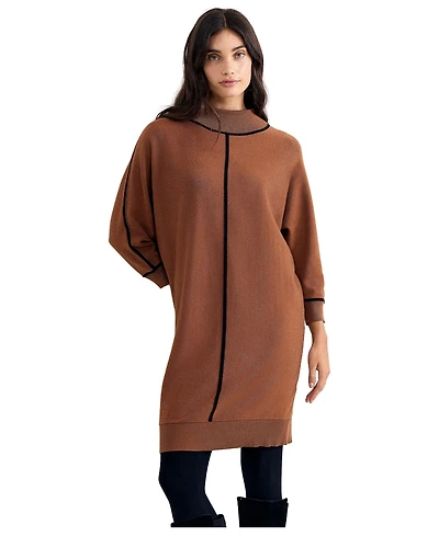 Phase Eight Women's Hallie Mock-Neck Long-Sleeve Sweater Dress