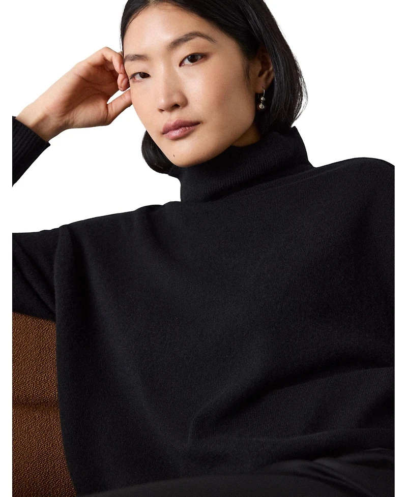 Whistles Women's Cashmere Turtleneck Sweater