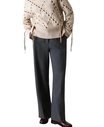 Whistles Women's High-Rise Straight-Leg Trouser