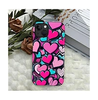 Lisen 2-Layer Durable Phone Case Compatible with Apple iPhone Air, Candy Heart Stack