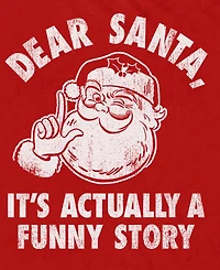 Fifth Sun Men's Dear Santa Graphic Crew Neck T-Shirt