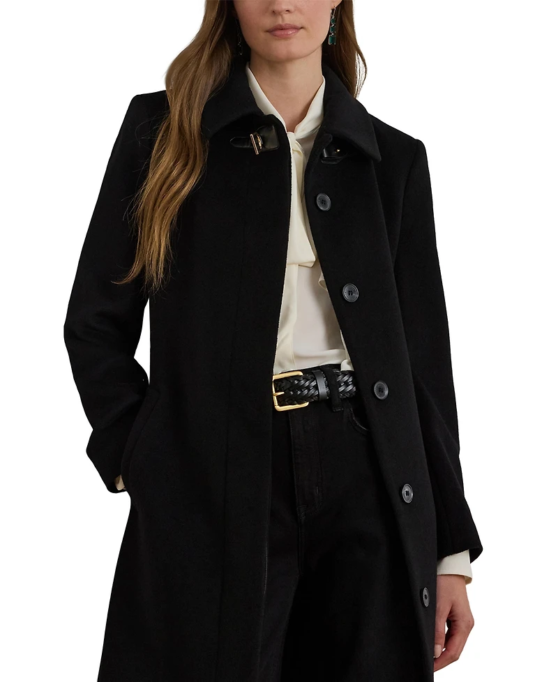 Lauren Ralph Women's Belted Single-Breasted Wool-Blend Coat