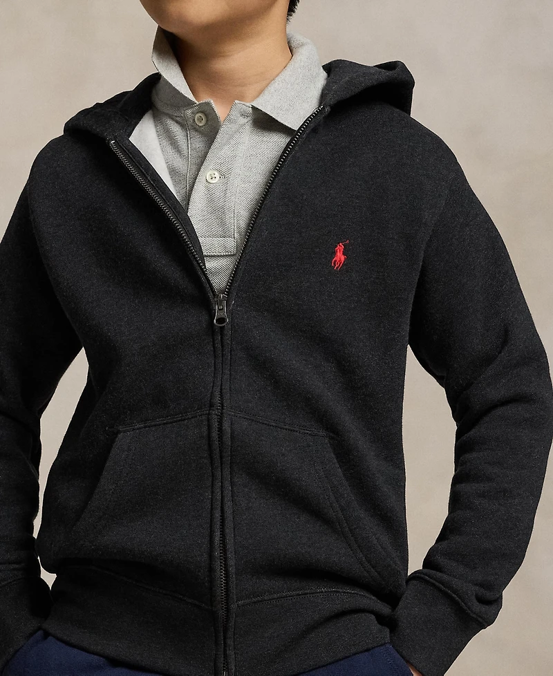 Polo Ralph Lauren Big Boys Cotton Fleece Zip Up Hoodie