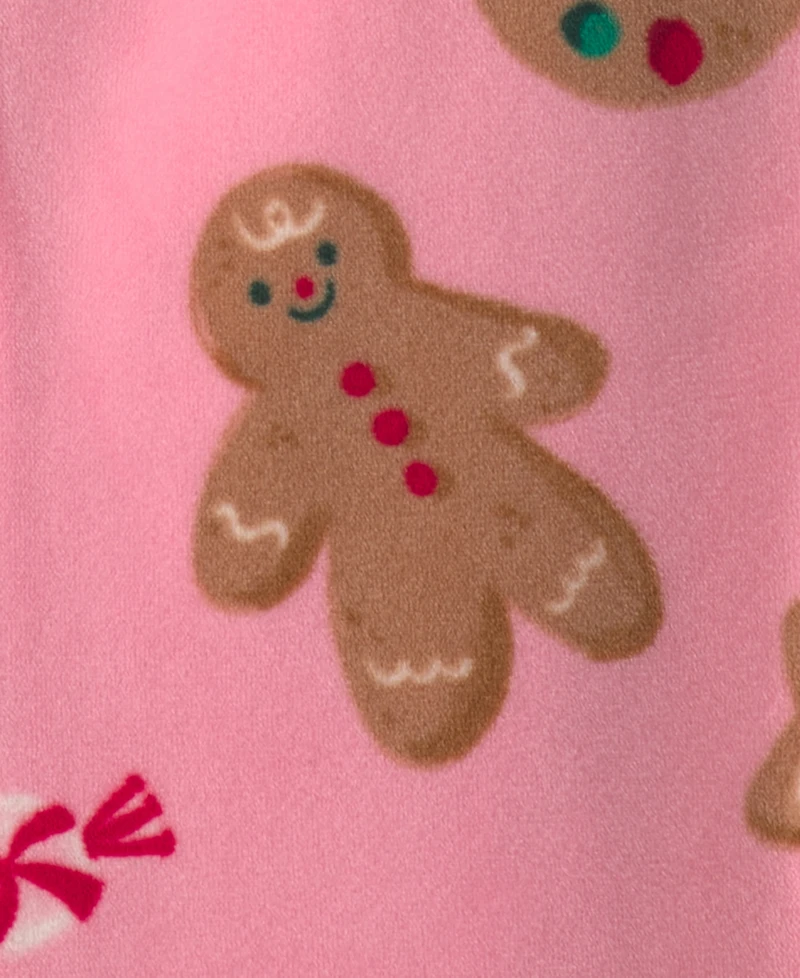 Carter's Baby Girls' Gingerbread Footed 2-Way Zip Sleep & Play Pajamas