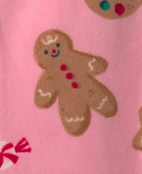 Carter's Baby Girls' Gingerbread Footed 2-Way Zip Sleep & Play Pajamas