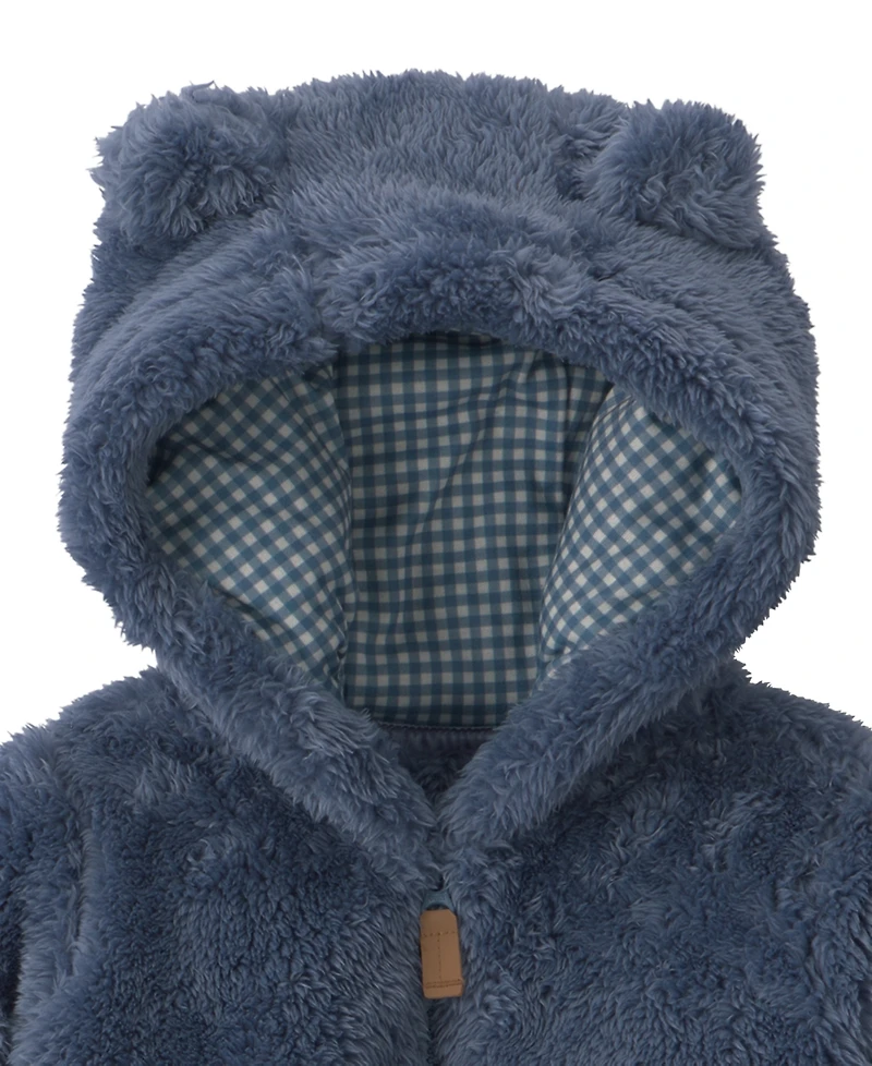 Carter's Baby Boys' Bear Ears Hooded Full-Zip Fleece Jacket