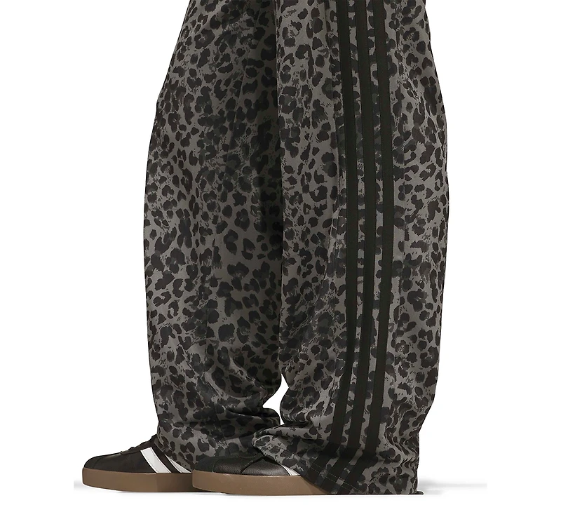 adidas Women's Dayready High-Rise Wide-Leg Leopard-Print Pants