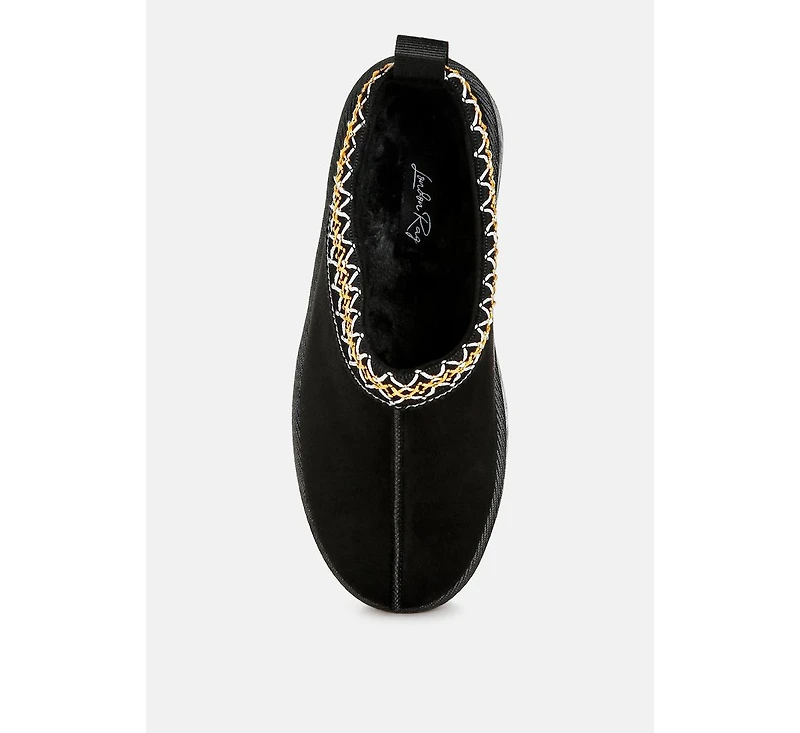 Jesters Embroidered Platform Classic Slip-On