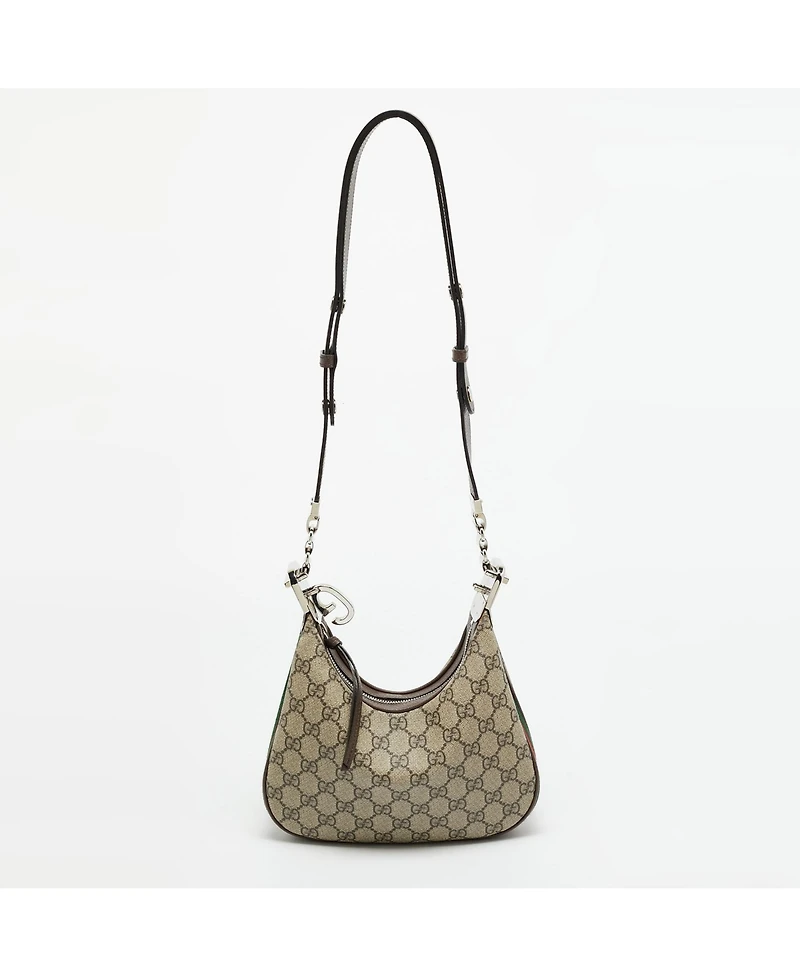 Pre-Owned Gucci Women's Attache Gg Supreme Shoulder Bag