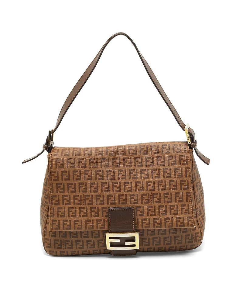 Pre-Owned Fendi Women's Coated Canvas Shoulder Bag