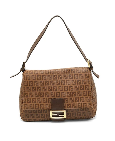 Pre-Owned Fendi Women's Coated Canvas Shoulder Bag