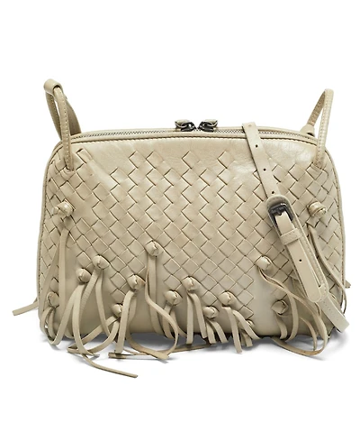Pre-Owned Bottega Veneta Women's Nodini Intrecciato Leather Tassel Crossbody Bag