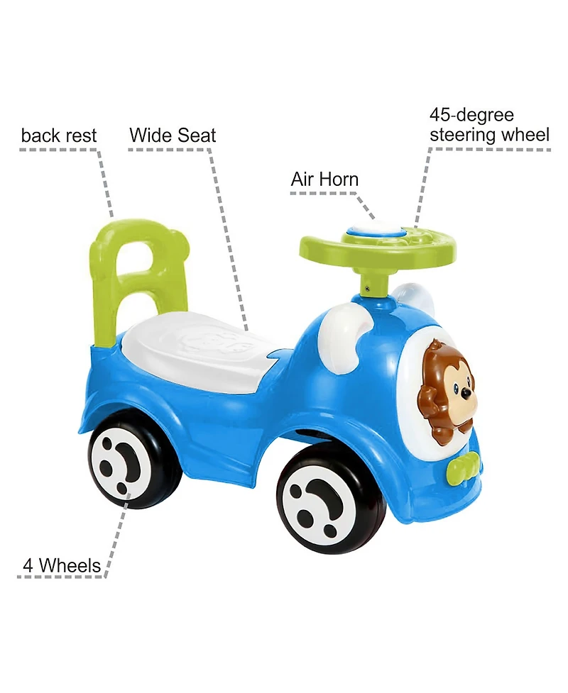 Trimate Push and Ride Racer Anti-Rollover Ride-On, 55 lbs Capacity, Ages 12-24 Months
