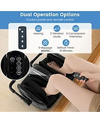Ecooso Foot and Calf Massager with Heat for Blood Circulation Pain Relief