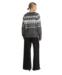 Finery London Women's Belinda Fair Isle Long-Sleeve Round Neck Sweater