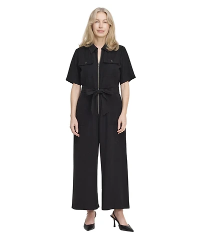 Finery London Women's Marie Wide Leg Cropped Jumpsuit
