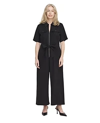 Finery London Women's Marie Wide Leg Cropped Jumpsuit