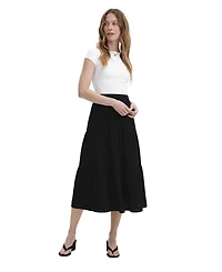 Finery London Women's Harriet Tiered A-Line Midi Skirt