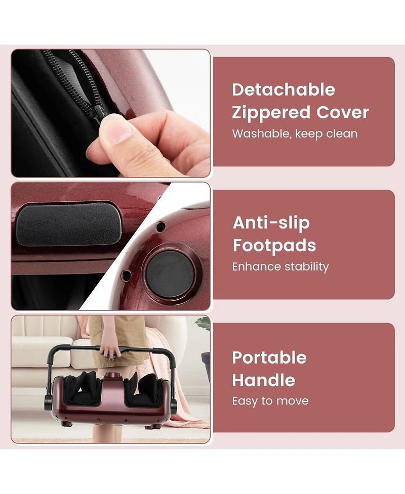 Ecooso Foot and Calf Massager with Heat for Blood Circulation Pain Relief