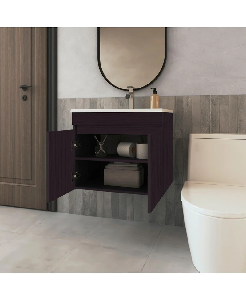 Fm Furniture Rainbow City Vanity with 2 Doors