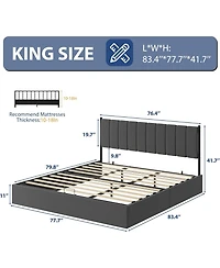 gaomon King Lift Up Storage Bed