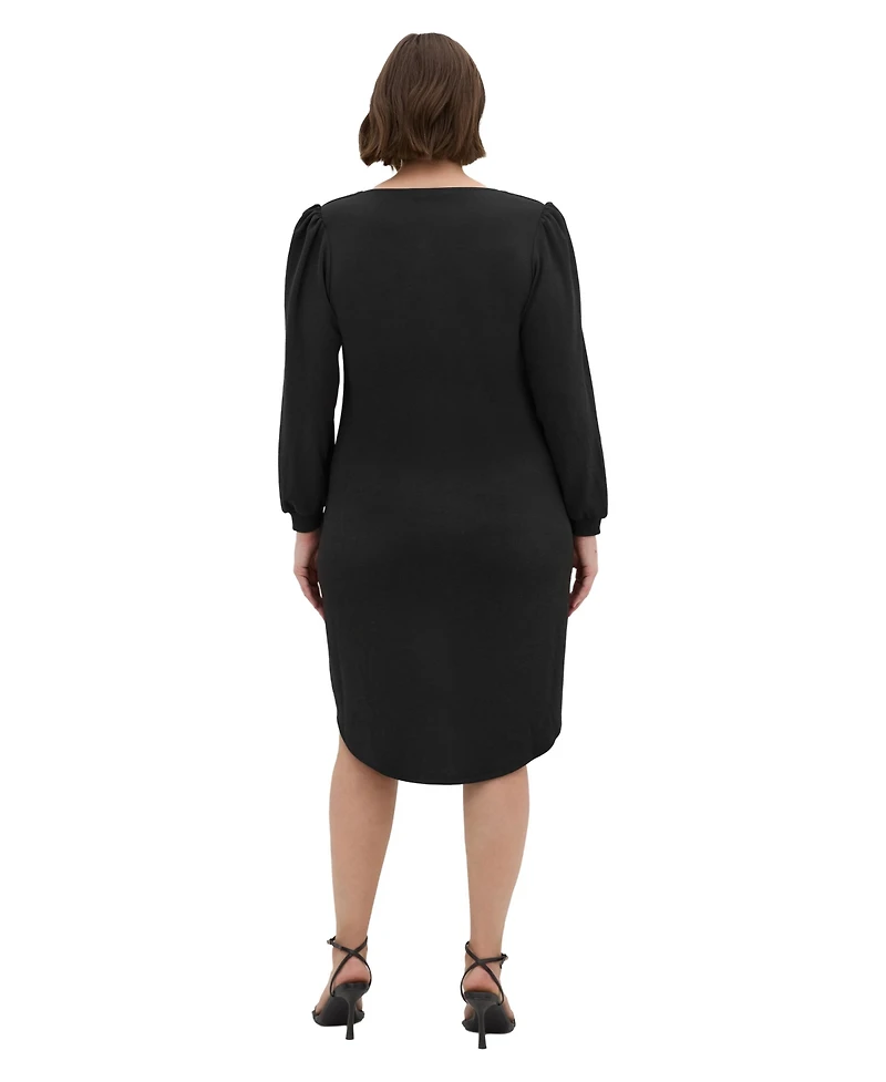 City Chic Women's Quiero Long Sleeve Midi Dress
