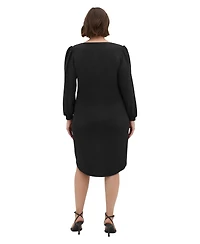 City Chic Women's Quiero Long Sleeve Midi Dress