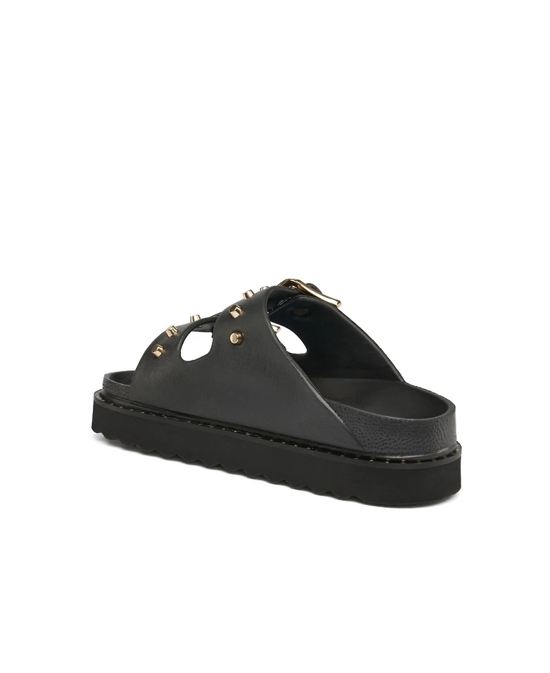 JSlides Women's Makri Buckle Slide Sandal