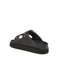JSlides Women's Makri Buckle Slide Sandal